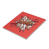 Carreau LOVE Fun Retro Comic Book Pop Art (Côté)