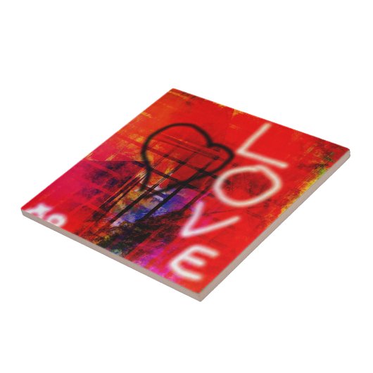 Carreau Love graffiti (Côté)