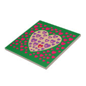 CARREAU LOVE HEART COLORFULL TILE CÉRAMIQUE (Côté)