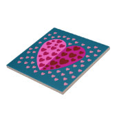 CARREAU LOVE HEART COLORFULL TILE CÉRAMIQUE (Côté)
