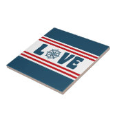 Carreau Love nautique design (Côté)