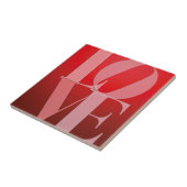 Carreau Love Romance Rouge rose (Côté)