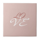 Carreau Love Rose Gold Color Calligraphy Script (Devant)