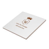 Carreau Love you grand-pa couronne ajouter nom détails bru (Côté)