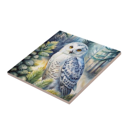 Carreau Lovely Snowy Owl (Côté)