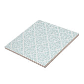 Carreau Lt Duck Egg Blue de motif de damassé de rouleau (Côté)