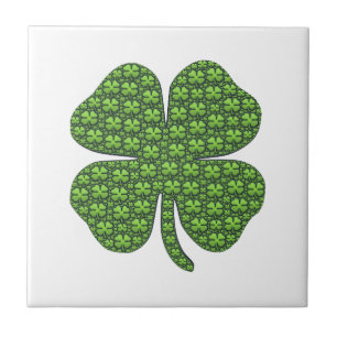 Carreau Lucky Irish Clover White