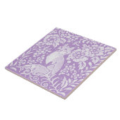 Carreau Lumière Renard Violet Floral Forêt Nature (Côté)