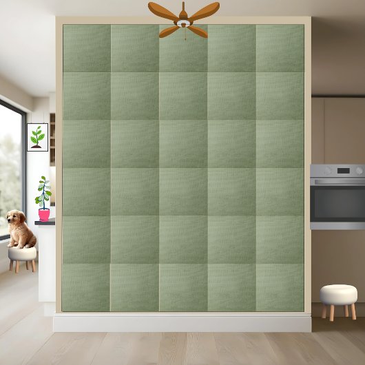 Carreau Lumière Vert Tissé Burlap Texture Carrelage cérami