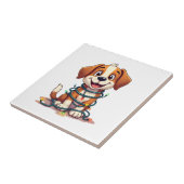Carreau Lumières joyeux Beagle (Côté)