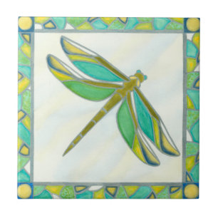 Carreau Lumineuse libellule Pastel par Vanna Lam