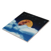 Carreau Lune avec des étoiles (Côté)