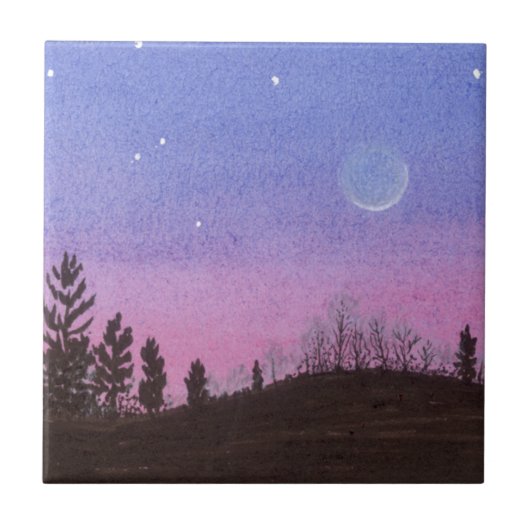 Carreau Lune et étoiles (Devant)