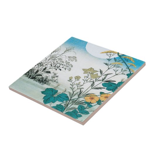 Carreau Lune et fleurs (Côté)