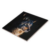 Carreau Lune loup et croissant mystique (Côté)