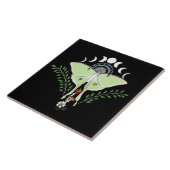 Carreau Lune Papillon Éthéré Vert Mystique Céleste (Côté)