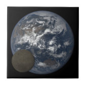 Carreau Lune se déplaçant devant la terre image DSCOVR (Devant)