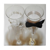 Carreau Lunettes de célébration de mariage (Devant)