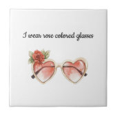 Carreau Lunettes de soleil de couleur rose (Devant)