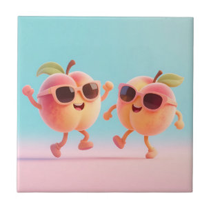 Carreau Lunettes de soleil de pêches dansantes