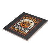 Carreau Lunettes de soleil Halloween Citrouille la plus co (Côté)