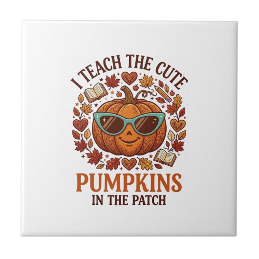 Carreau Lunettes de soleil Halloween Patch Citrouilles Mig (Devant)