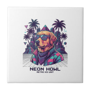 Carreau Lunettes de soleil pour chien rétro Neon Howl K9 U