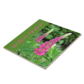 CARREAU "LUPINE ROSE" /CONCEPTION FLORALE (Côté)