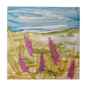 Carreau Lupins dans la nature