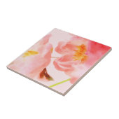 Carreau Luxe Aquarelle Florale rose (Côté)