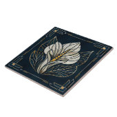 Carreau Luxe Calla Lily Pearl et or (Côté)