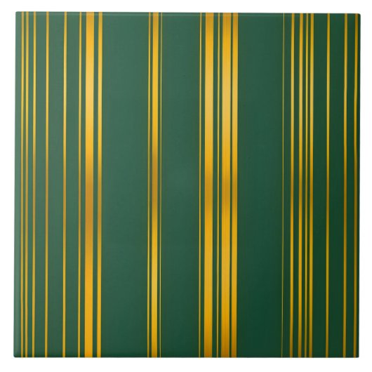 Carreau Luxe Moderne Green Gold Linen Texture Collection (Devant)