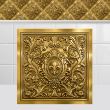 Luxueux Antique Or Lys Fleur de la Régence Françai