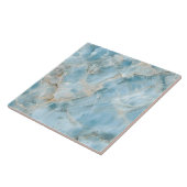 Carreau Luxueux Gemstone Light Blue Moderne esthétique (Côté)