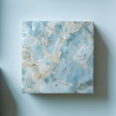 Carreau Luxueux Gemstone Light Blue Moderne esthétique