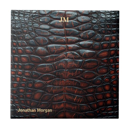 Carreau Luxury Executive Monogram Premium Leather  (Devant)