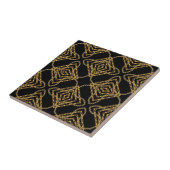 Carreau Luxury Gold Chain Geometric Pattern (Côté)