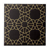 Carreau Luxury Golden Line Geometric Loop Pattern (Devant)