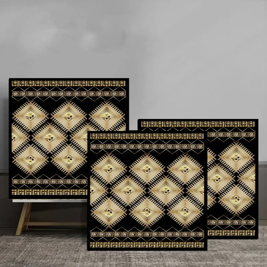 Carreau Luxury Greek Geometric Gold Pattern