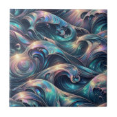 Carreau Luxury Home | Rainbow Coastal Ocean Waves (Devant)