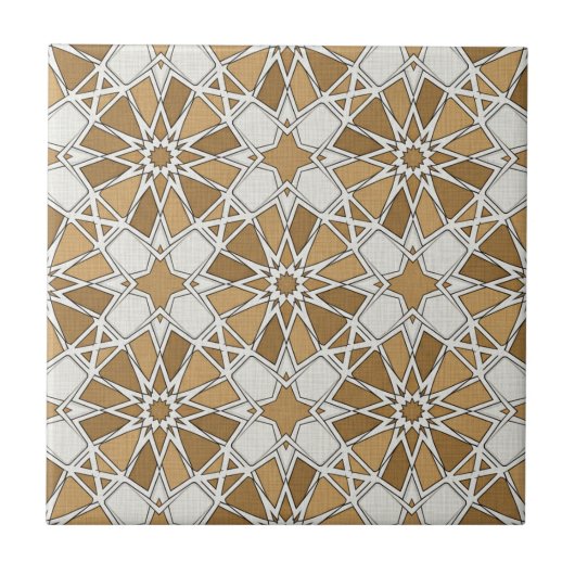 Carreau Luxury Moroccan Zellige Mosaic Pattern (Devant)