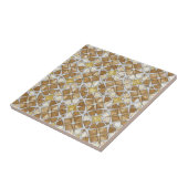 Carreau Luxury Zellige Moroccan Mosaic Pattern Beige Cream (Côté)