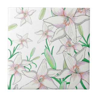 Carreau Lys blancs