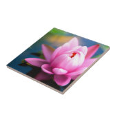 Carreau Lys d'eau rose (Côté)