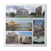 Carreau LZO001 ROME, Mosaïque, Latium, Italie, (Devant)