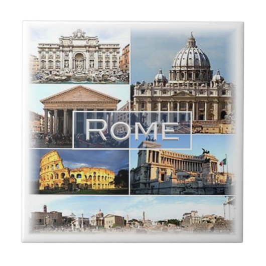 Carreau LZO002 ROME, Latium, Italie, (Devant)