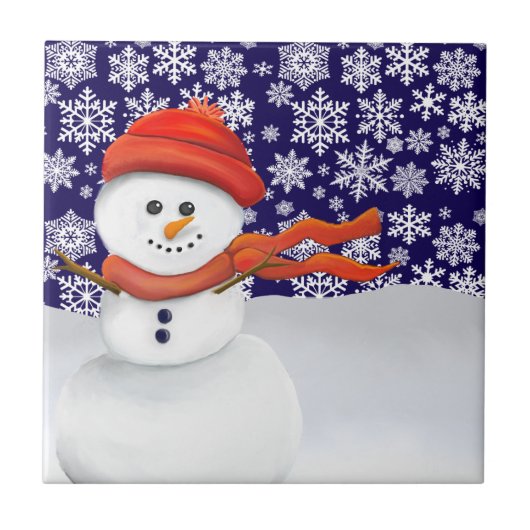 Carreau M. Bonhomme de neige (Devant)