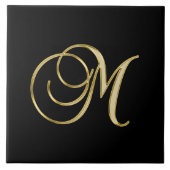 Carreau M monogramme Gold Script (Devant)