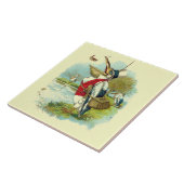 Carreau M. PELICAN FISHING, crème (Côté)