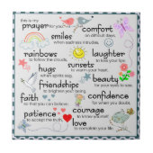 Carreau Ma Prière Pour Vous (Devant)